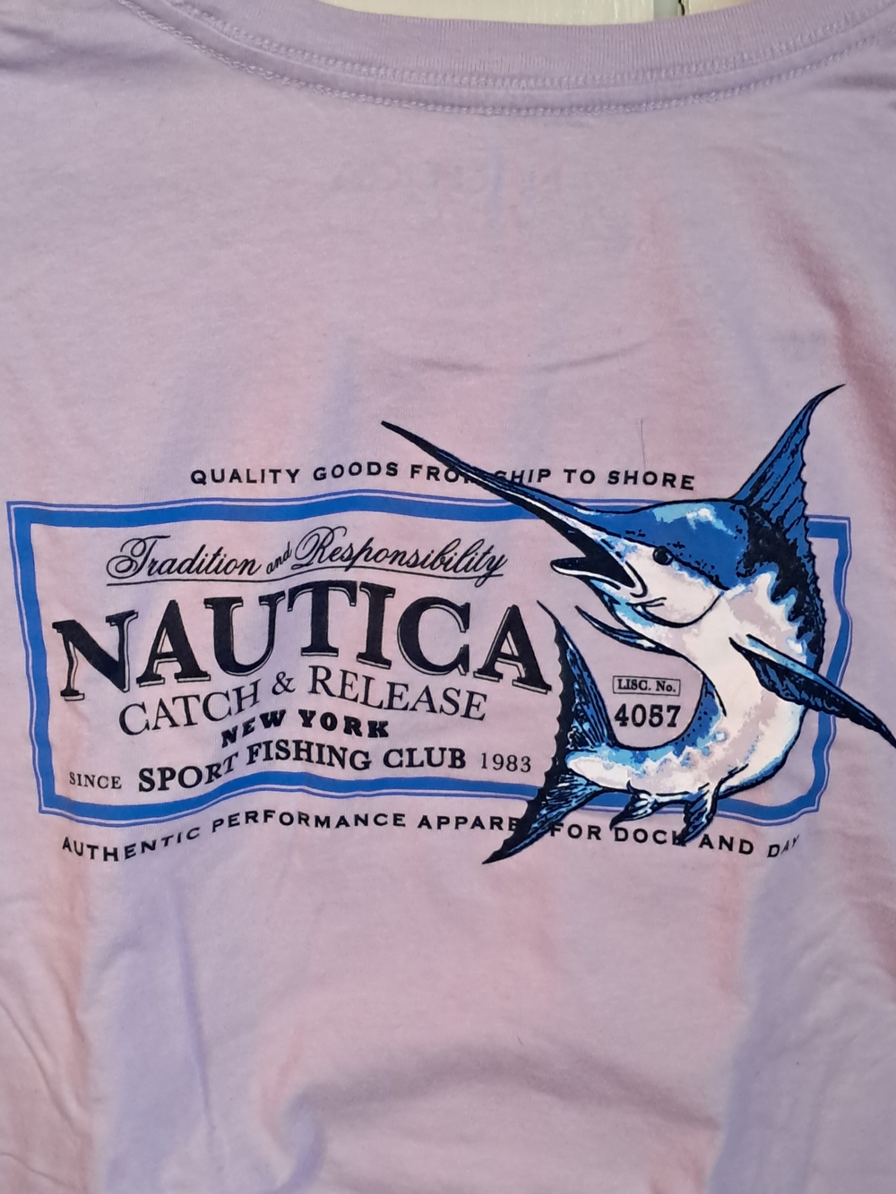 Nautica Men's Lavender 'Catch & Release' Swim Shirt